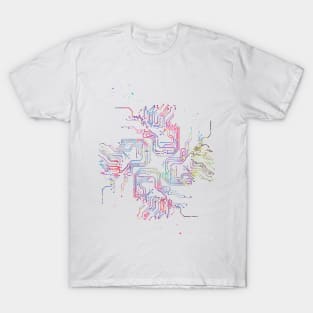 Circuit lines T-Shirt